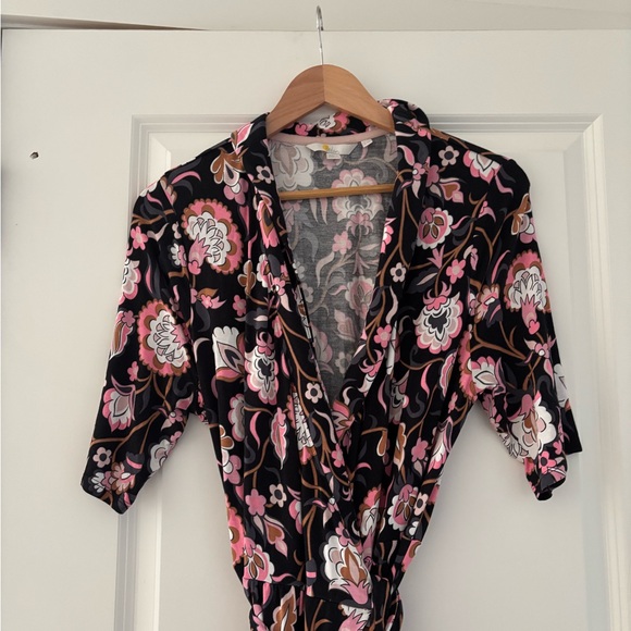 Boden Lavinia Wrap Dress Floral Jersey Modest Maxi - Picture 7 of 8